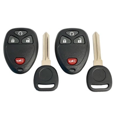 2 fobs de controle remoto sem chave eletrônicos fabricante de equipamento original + chaves de chip RS 4 botões OUC60221 15913421 - Imagem 1 de 4