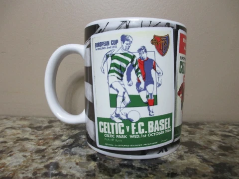 Celtic Football Club FC Vintage Program Ceramic Coffee Mug Cover