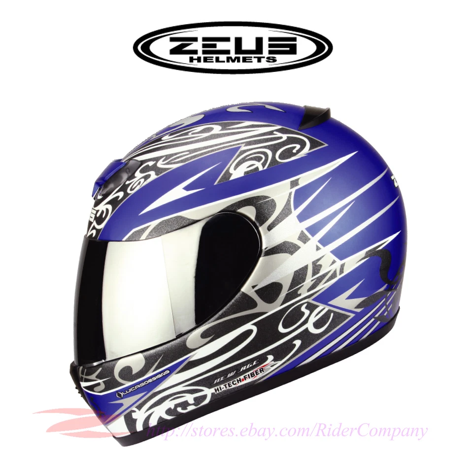 Casco de motocicleta ZEUS ZS-1100C cara completa alta fibra aprobado por el DOT Foto 1 de 1