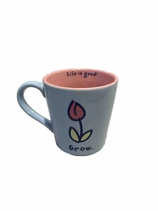 Good Home by Life is Good Blue Outside & Pink Inside Grow Flower Mug - Picture 1 of 4