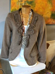 Christopher & Bans Small Brown Cardigans Long Sleeve Type Blazer - Picture 1 of 10