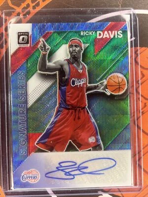 2019-20 Donruss Optic Ricky Davis Signature Series Green Wave Auto - Image 1 of 2