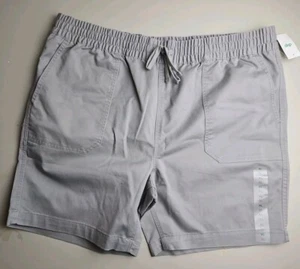 Dip Men's Drawstring Shorts Grey Size XL 40 Inch Waist With Pockets - Picture 1 of 4