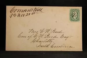 Confederate: Va, Comans Well 1860s CSA 10c Cover, Ms, DPO Sussex Co - Picture 1 of 2