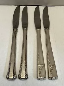 "Lote de 4 cuchillos cubiertos plateados Oneida Caprice 8,25"" y 1881 Rogers Del Mar" - Imagen 1 de 8