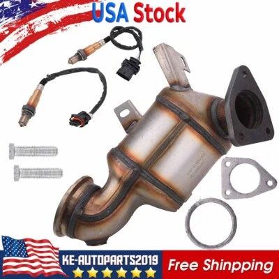 Convertidor catalítico para Chevrolet Cruze Trax Sonic 1,4 L 2011-2016 y sensores O2 Foto 1 de 4