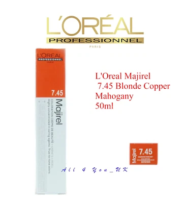 Loreal L'Oreal Profesional Majirel 7.45 Rubio Cobre Caoba 50 ml Foto 1 de 4