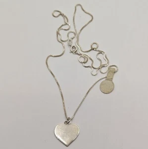 Joyería collar cadena colgante corazón plata de ley 925 - Imagen 1 de 2