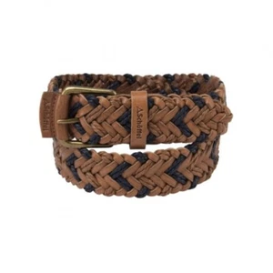Schoffel Woven leather belt Tan/Navy - XS - BNWT - Picture 1 of 1