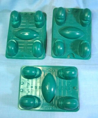 Jello Jigglers Football Helmets Mold Super Bowl XXXI New Orleans 3 Sets Jell-O - Image 1 of 4