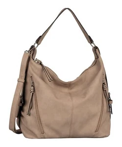 TOM TAILOR Caia Hobo Bag Handtasche Schultertasche Tasche Taupe beige - Bild 1 von 3