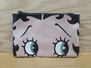 Borsa Betty Boop X Ipsy Paillettes Nera Accessori Trucco Marsupio Chiusura Zip 7,5" - Foto 1 di 12