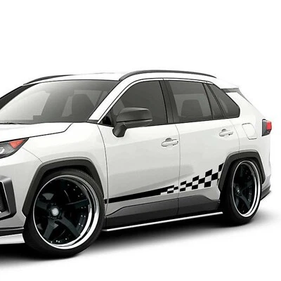Rayas de carreras para TOYOTA RAV4 Wild lander calcomanía deportiva vinilo pegatina labio LE Foto 1 de 4