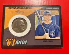 2016 Topps Heritage Brendan Rodgers ‘67 Mint Quarter Black Border True 1/1