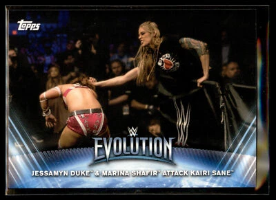 2019 Topps WWE Women’s Division Wrestling Evolution #WE-8 Jessamyn Duke & Marina - Image 1 of 2