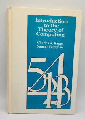 Introduction to the Theory of Computing 1975 Kapps Bergman HC Foto 1 de 4
