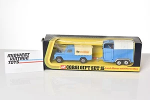 CORGI - GS 15 Gift Set 15 LAND ROVER w/ HORSE BOX Later Version - MIB - Picture 1 of 9