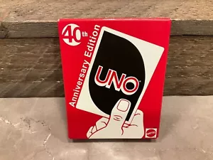 UNO Mattel 40th Anniversary Edition Uno Card Game Sealed New Unopened NIP - Picture 1 of 5