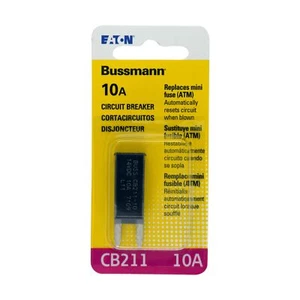 Bussmann (BP/CB211-10-RP) 10 Amp Type-I ATM Mini Circuit Breaker - Picture 1 of 6