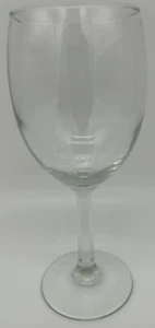 Octagon Stemmed Wine Glass~Clear Glass - Picture 1 of 7