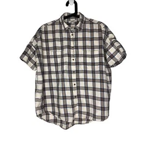 Madewell Size Small Oversized Button Shirt Short Sleeve Soft Cotton - Picture 1 of 4
