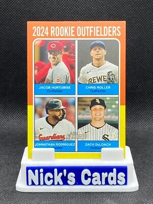 2024 Topps Heritage #622 Hurtubise / Roller / Rodiguez / DeLoach - Image 1 of 2