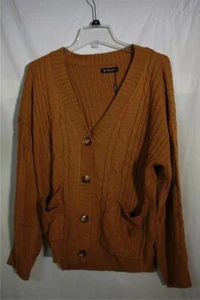  NWT Fuinloth Women's Cardigan Sweater Oversized Chunky Knit with Pockets Size L - Picture 1 of 4