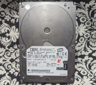 IBM DeskStar Hard Drive IC35L040AVER07-0 41Gb 7200rpm 07N6654  - Image 1 of 4