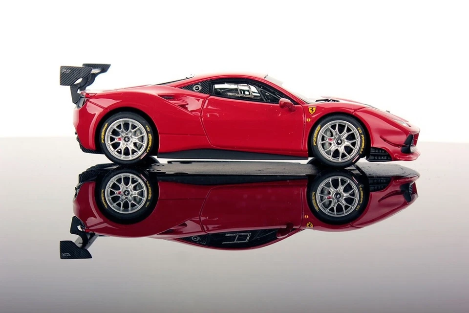 1/43 LOOKSMART Ferrari 488 Challenge Car Model GIALLO Modena ROSSO CORSA Red