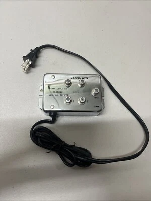 RadioShack Archer 15-1119 4-Way Output Coax Cable Distribution Amplifier 50-400 - Image 1 of 2