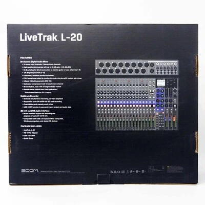 Zoom LiveTrak L-20 Digital Mixer Live Mixer Multi-Track Recorder Japan NEW - Image 1 of 4