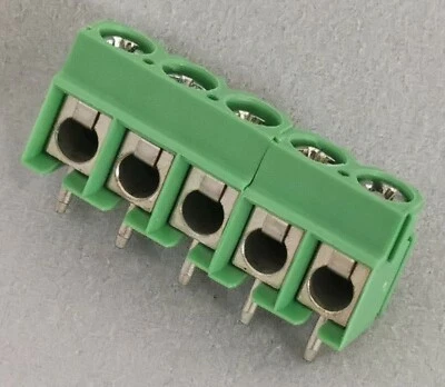 Bloque de terminales de PCB 5 vías/5P 5 mm/5,00 mm 300 V 16 A Dinkle ED500V-05P Foto 1 de 4
