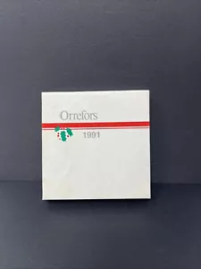 Orrefors 1991 Christmas Stocking Crystal Glass Ornament - Picture 1 of 3