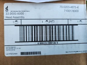 SEB Head Assembly with Flush Valve Kit 33.0000.6000, 624082 - Picture 1 of 2