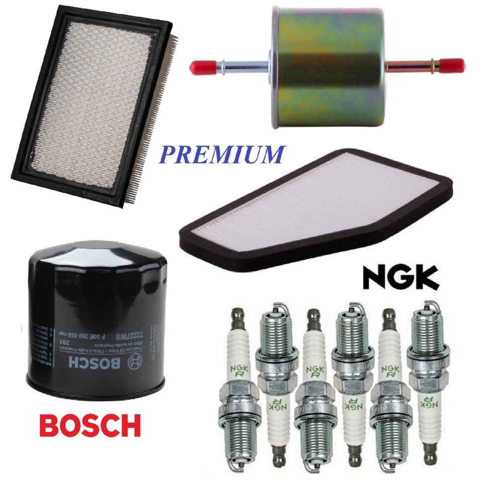 Kit de ajuste filtros de combustível de óleo para cabine de ar velas de ignição para FORD ESCAPE V6 3.0L 2008 - Imagem 1 de 1