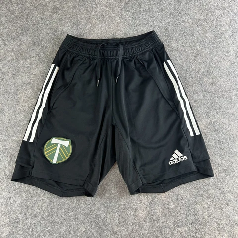 Adidas Tiro Portland Timbers Shorts Mens size Small Black Training Soccer Cover