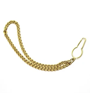 Fermacravatta in Oro Giallo 18k con Catena - Imagen 1 de 2