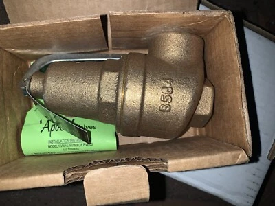 NEW APOLLO BRONZE HOT WATER RELIEF VALVE 3/4" SET 50 PSI RVW60-3450 - Image 1 of 2