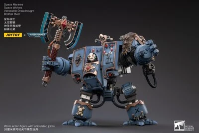JOYTOY X Warhammer 40k Space Wolves Venerable Dreadnought Hvor Mecha 1/18 Figure - Image 1 of 4