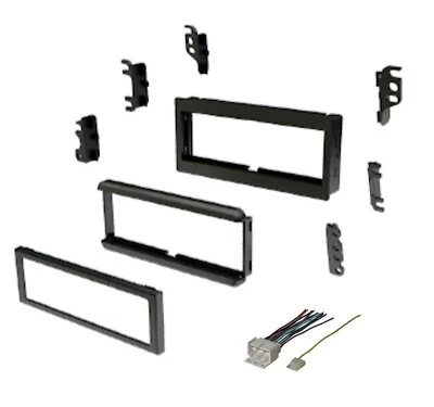 Radio Mounting Stereo Install Installation Single Din w/ Wire Harness Dash Kit P - Image 1 of 4