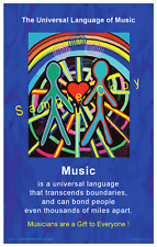 Music - Language - Love - Life - Poster - Signed