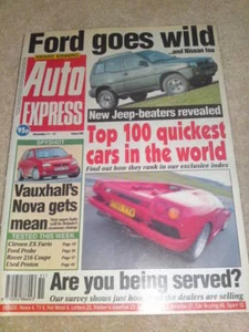 AUTO EXPRESS - 100 QUICKEST Dec 11-17 1992 Issue 220 - Bild 1 von 1