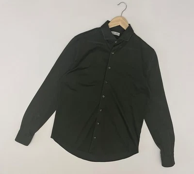 Camisa masculina Gran Sasso manga longa cáqui oliva tamanho 50 - Imagem 1 de 4