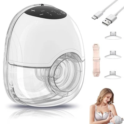 Freihändig Milchpumpe Elektrisch,USB Doppelmilchpumpe,Milchpumpe Handsfree,4Modi - Bild 1 von 4