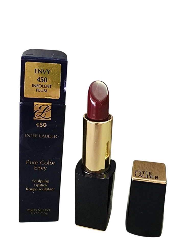 Estée Lauder Pure Color Envy Sculpting Lipstick Insolent Plum 450 0.12 Oz