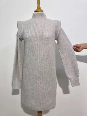 C&A Pure Kashmir Hellgrau Kleid, Größe: XS - Bild 1 von 4