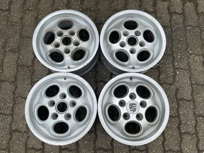 4x 15 Zoll Original Porsche 911 944 Telefon Alufelgen 7x 15 ET 23,3 - Bild 1 von 4