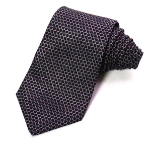 Christian Dior Krawatte 100 % Seide schwarz geometrisch rote Punkte 3,5" Breite x 57" L - Bild 1 von 6