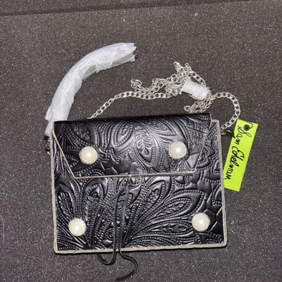 Mini bolso bandolera Sam Edelman Gianna en caja de metal negro Foto 1 de 3