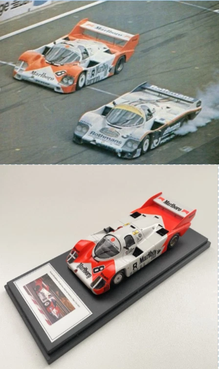 Porsche 956  Marlboro 6th  Le Mans 1983 end of race short tail  Spark  box  1/43 - Photo 1/4